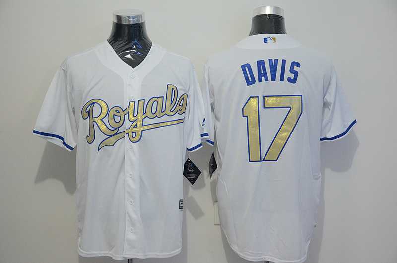 Kansas City Royals #17 Wade Davis White New Cool Base Gold Program Stitched Baseball Jersey,We sell and wholesale Kansas City Royals #17 Wade Davis White New Cool Base Gold Program Stitched Baseball Jersey on line form chian!
